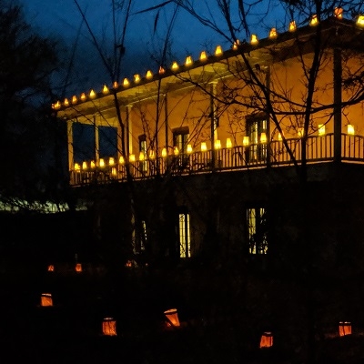 Click for more information on the Lights of Los Luceros at Los Luceros Historic Site